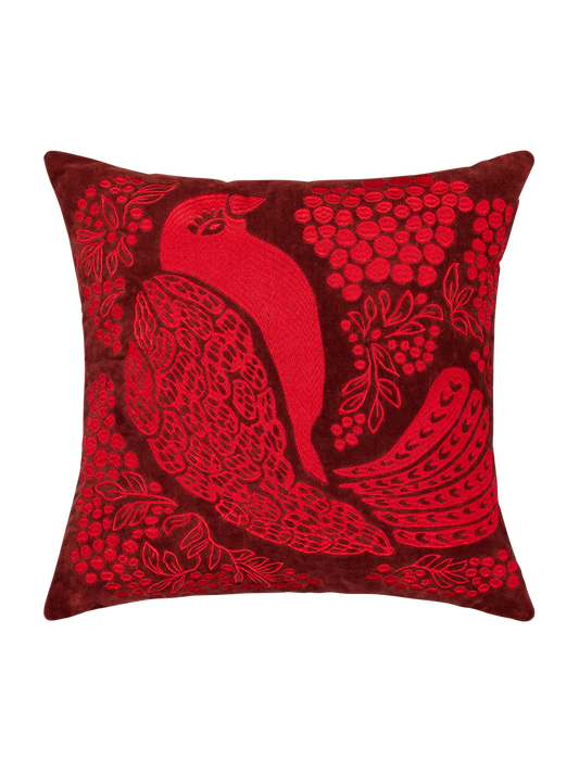 109374-4800; Vallila Viserrys-koristetyynynpäällinen Punainen / 43x43 cm 