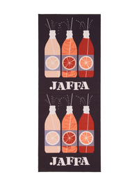 108739-9830; Vallila Jaffa-käytävämatto Harmaa-oranssi / 80x200 cm 