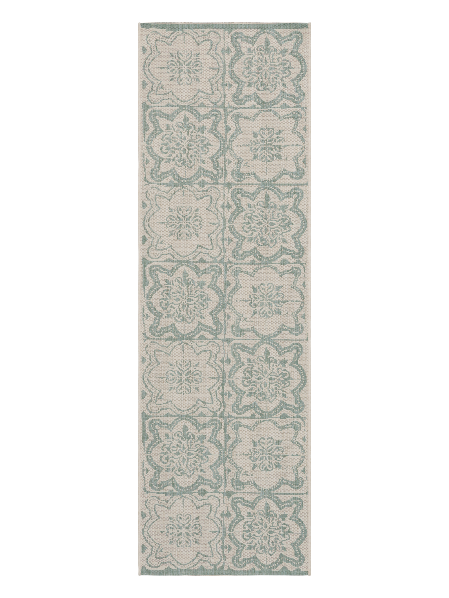 108594-7100; Vallila Kujakatti-käytävämatto Salvianvihreä / 80x250 cm 