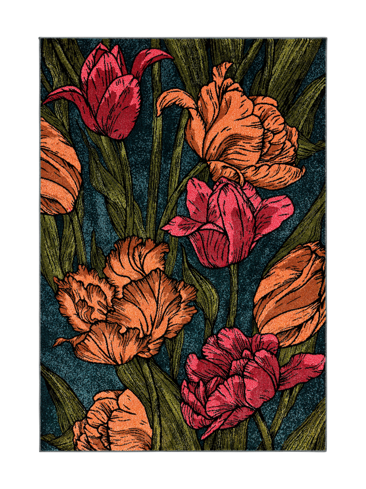 109114-8000; Vallila Kukoistus-matto Monivärinen / 133x190 cm 