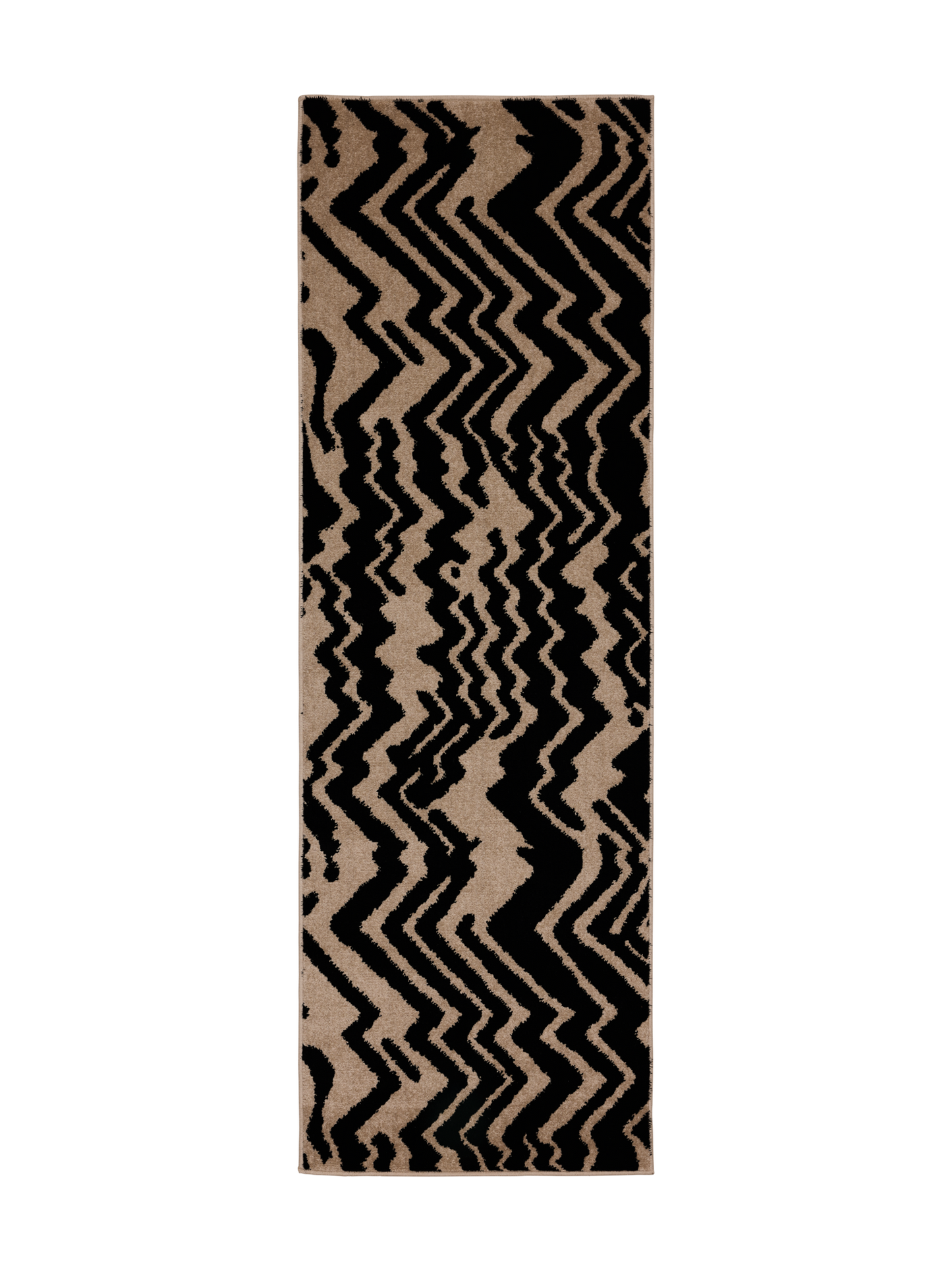 109363-1099; Vallila Zebra-käytävämatto Beige-musta / 80x230 cm 