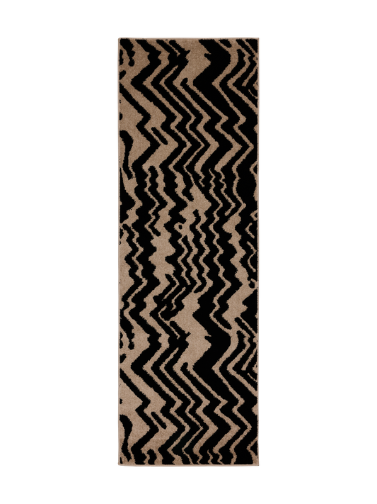 109363-1099; Vallila Zebra-käytävämatto Beige-musta / 80x230 cm 