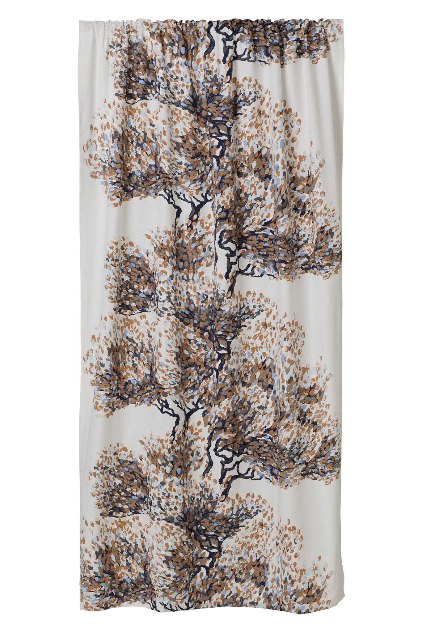 108580-1600; Vallila Väre-verho Beige-sininen / 140x250 cm 