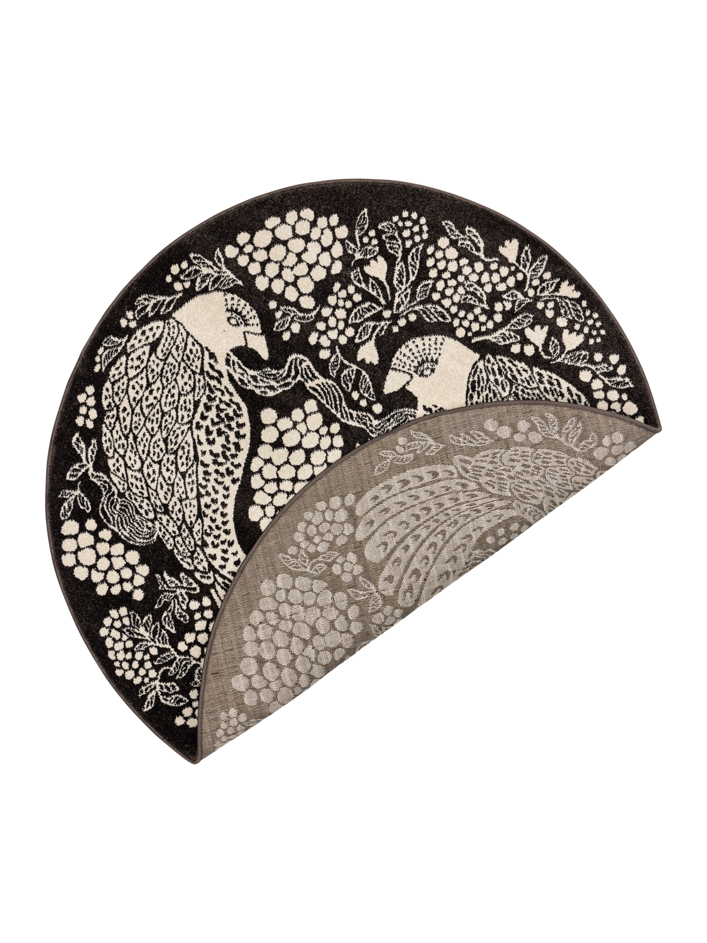 108777-9700_2; Vallila Viserrys-matto Tummanharmaa / Ø160 cm 