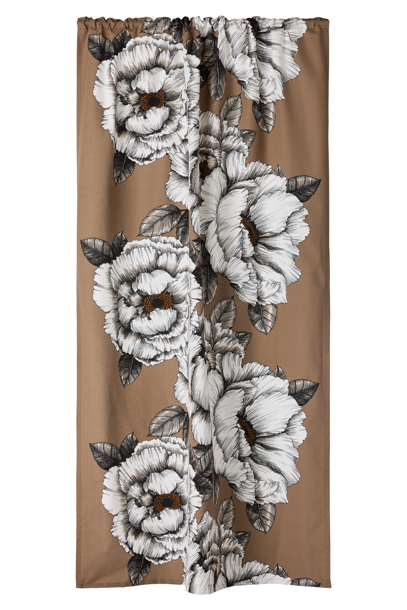 23310-110951-1102CU; Vallila Alma-verho Mokka / 140x250 cm 