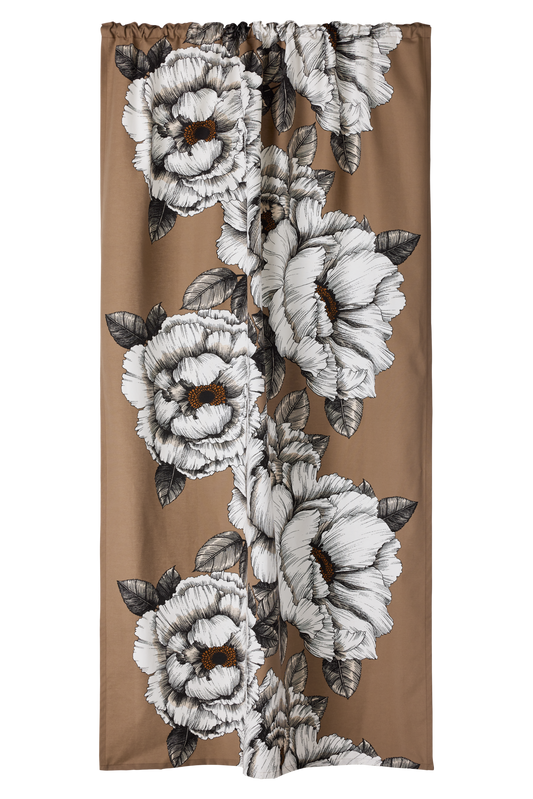 23310-110951-1102CU; Vallila Alma-verho Mokka / 140x250 cm 