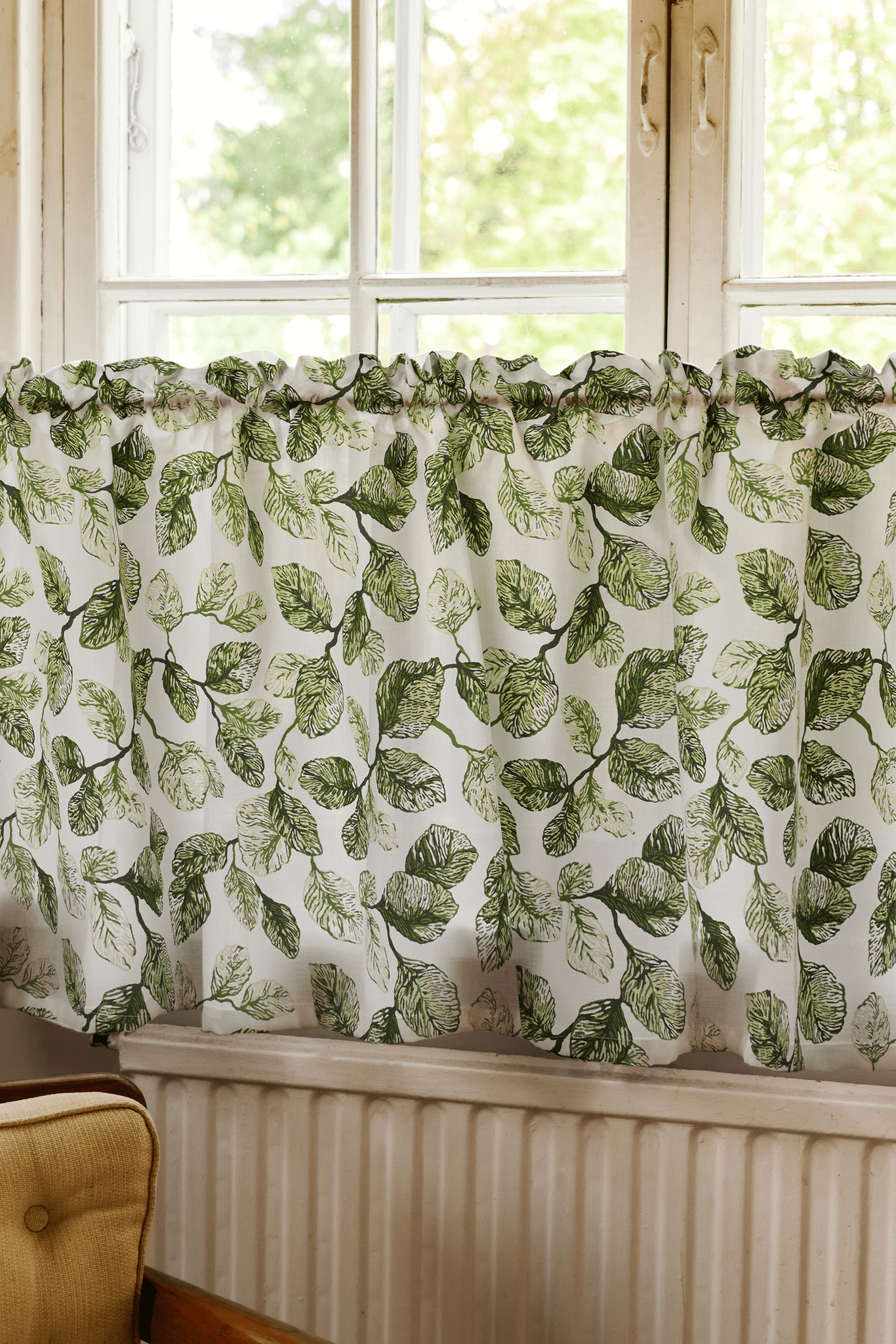 108250-7500_1; Vallila Alkulähde-verhokappa Vihreä / 60x250 cm 