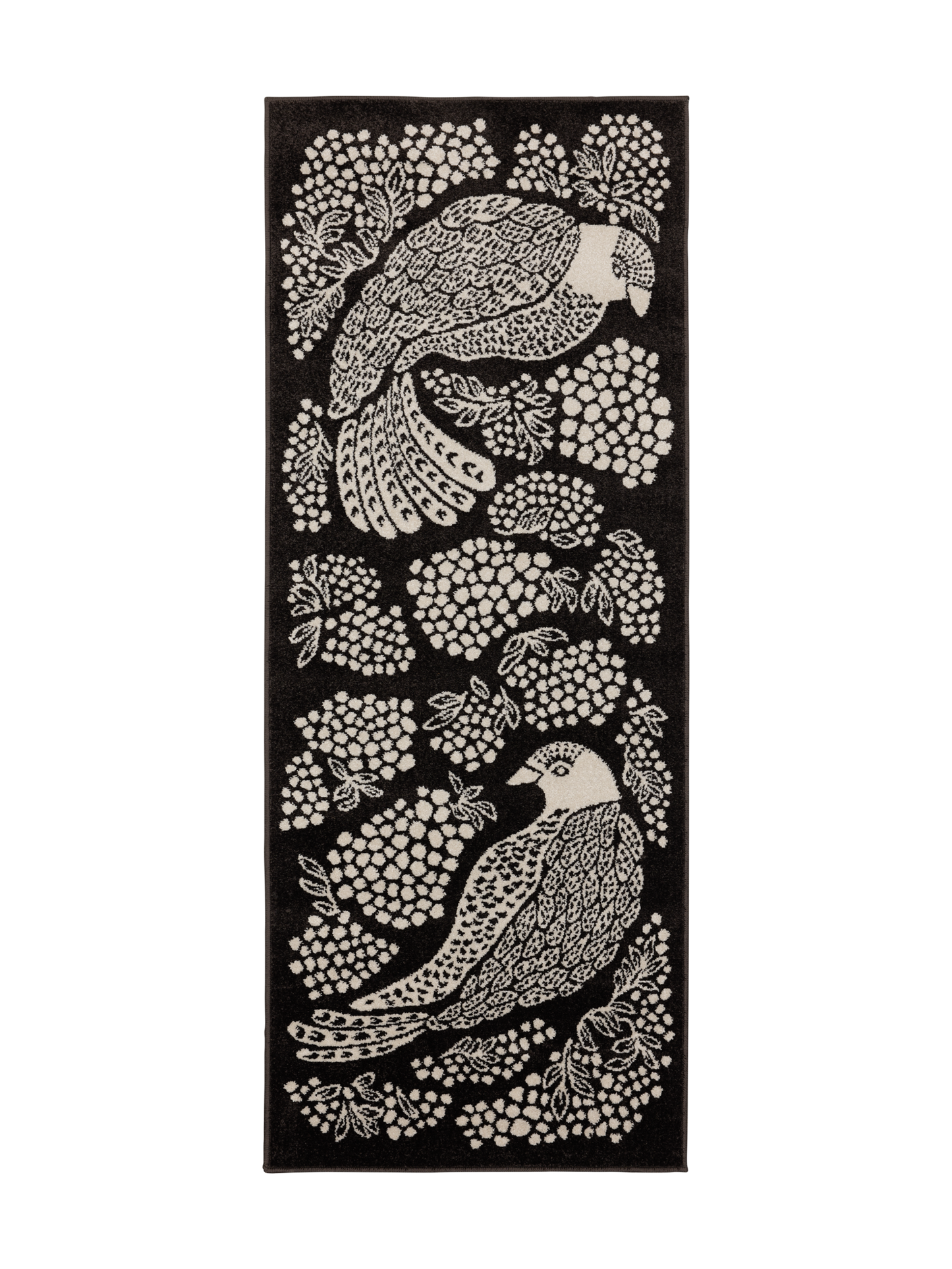 108774-9700; Vallila Viserrys-käytävämatto Tummanharmaa / 80x200 cm 