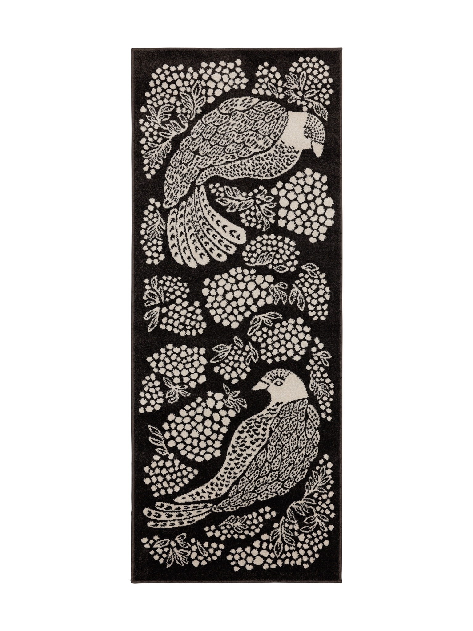 108774-9700; Vallila Viserrys-käytävämatto Tummanharmaa / 80x200 cm 