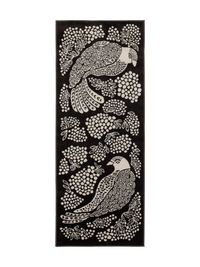 108774-9700; Vallila Viserrys-käytävämatto Tummanharmaa / 80x200 cm 