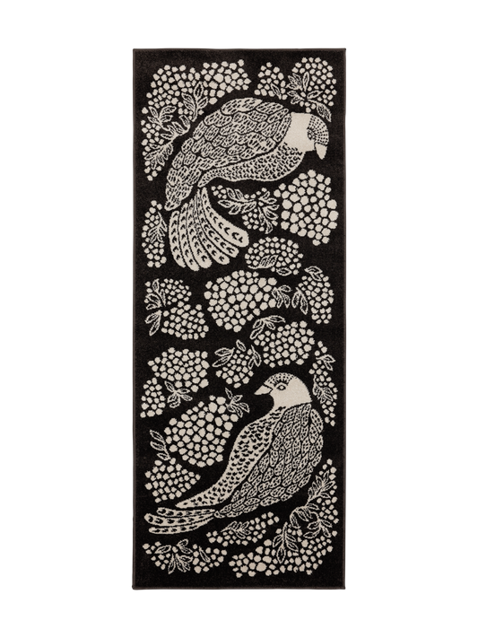 108774-9700; Vallila Viserrys-käytävämatto Tummanharmaa / 80x200 cm 