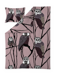108778-4250; Vallila Huhuu-pussilakanasetti Malva / 150x210 cm 