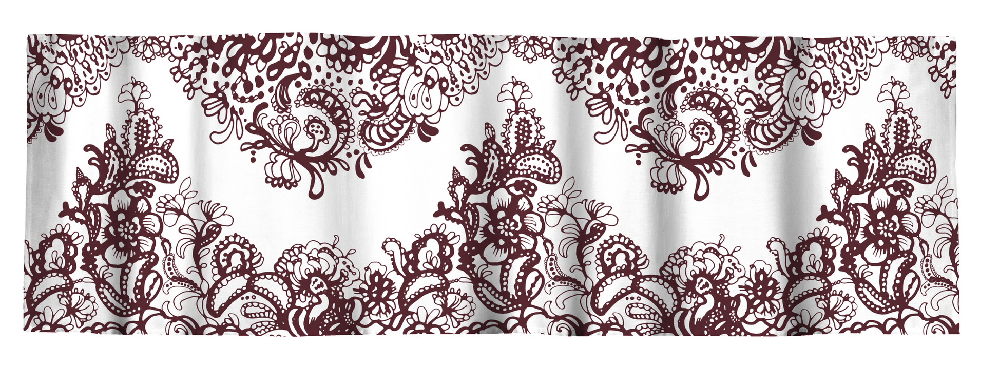 VS110194-4801; Vallila Mandariini-verhokappa Punainen-valkoinen / 60x250 cm 