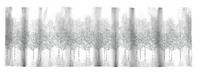 CT000334-9200; Vallila Koivikko-verhokappa Valkoinen-harmaa / 60x250 cm 