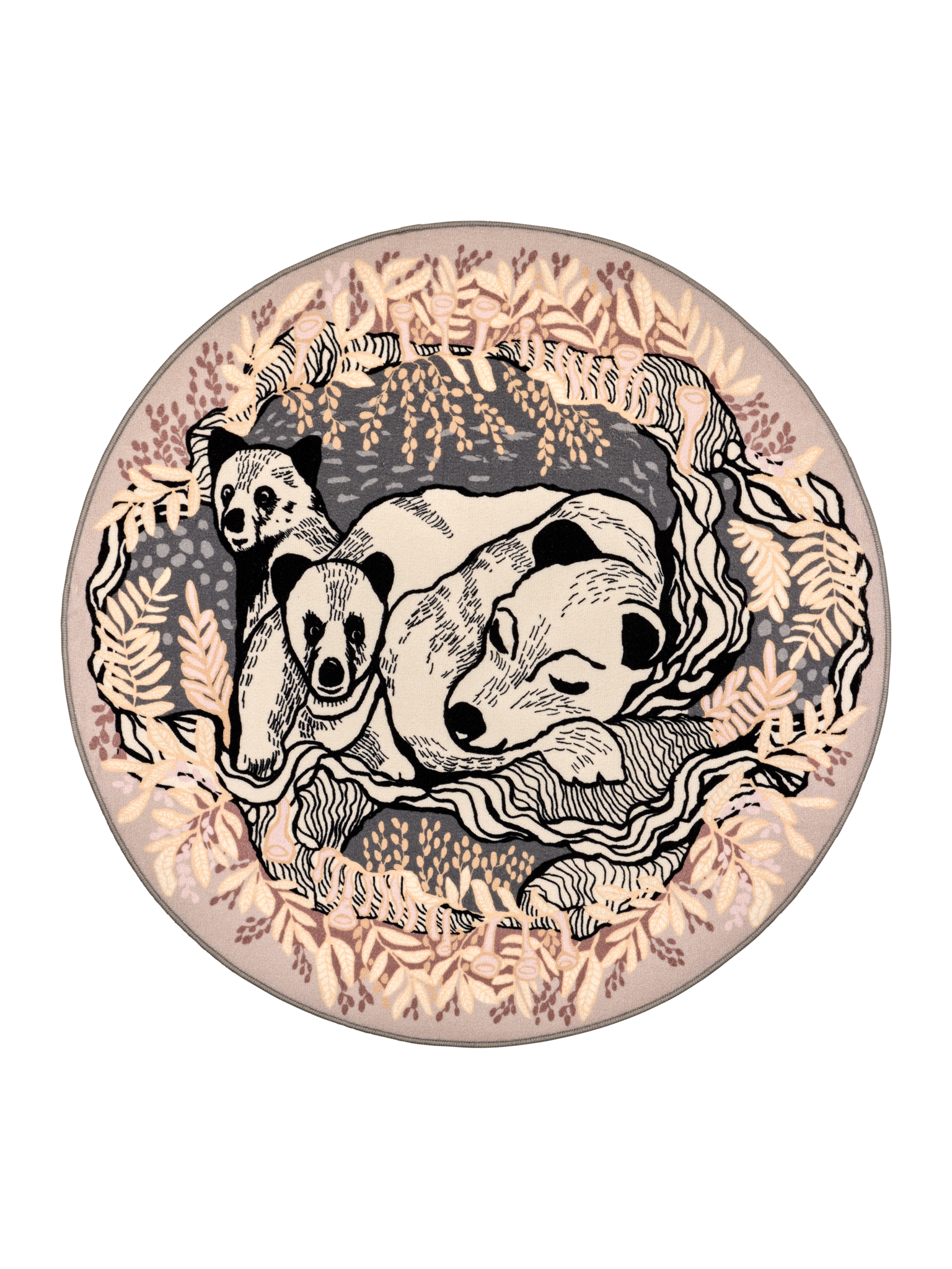 109085-1000; Vallila Unikeot-matto Beige / Ø133 cm 