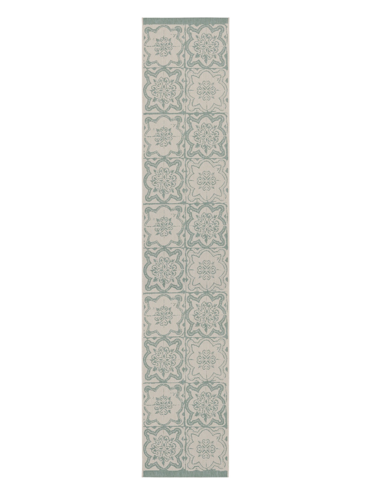 108597-7100; Vallila Kujakatti-käytävämatto Salvianvihreä / 80x400 cm 