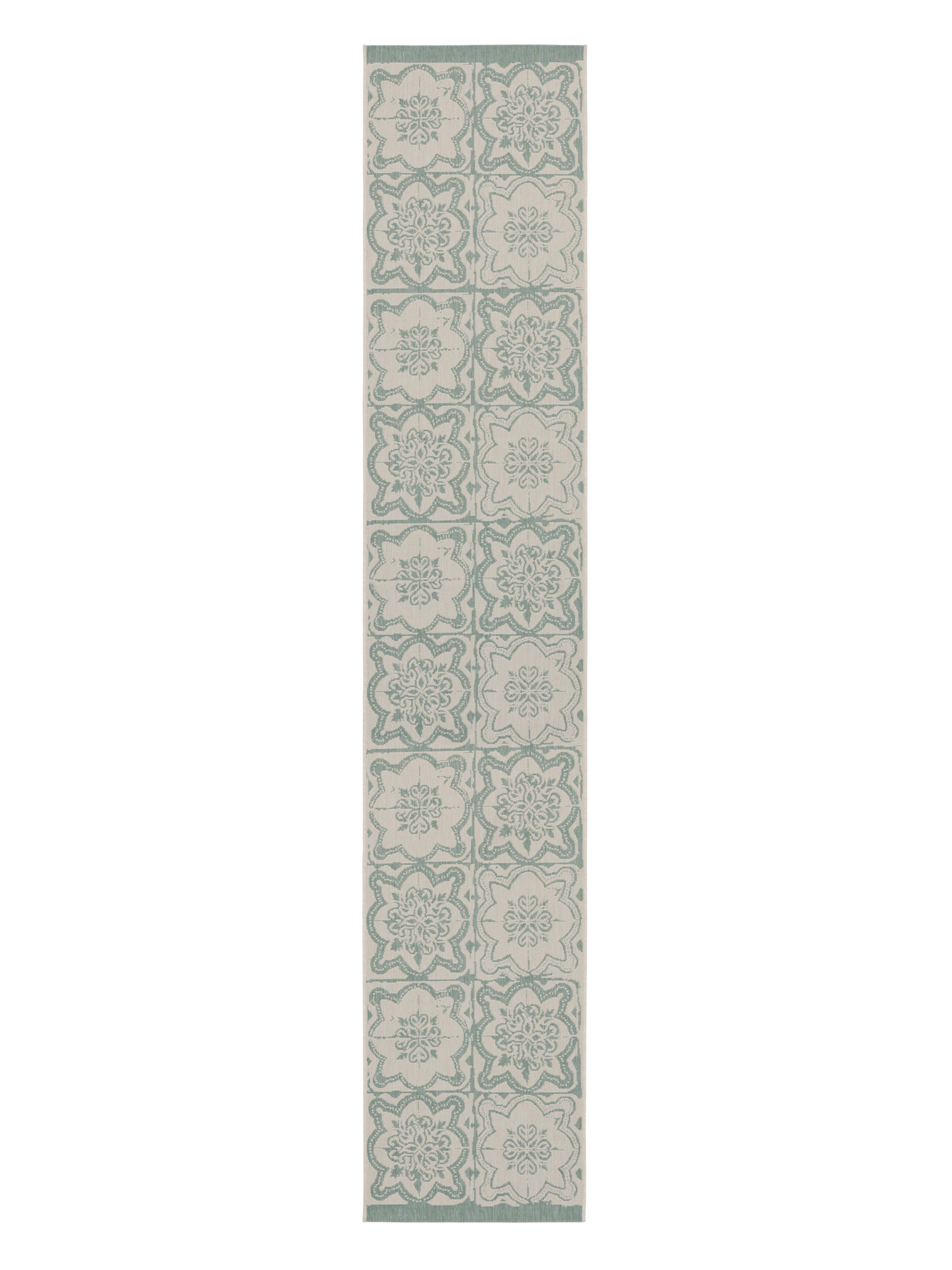 108597-7100; Vallila Kujakatti-käytävämatto Salvianvihreä / 80x400 cm 