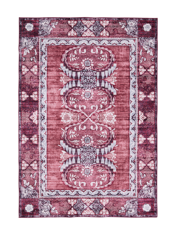 108426-4890; Vallila Sumeri-matto Punainen-harmaa / 160x230 cm 