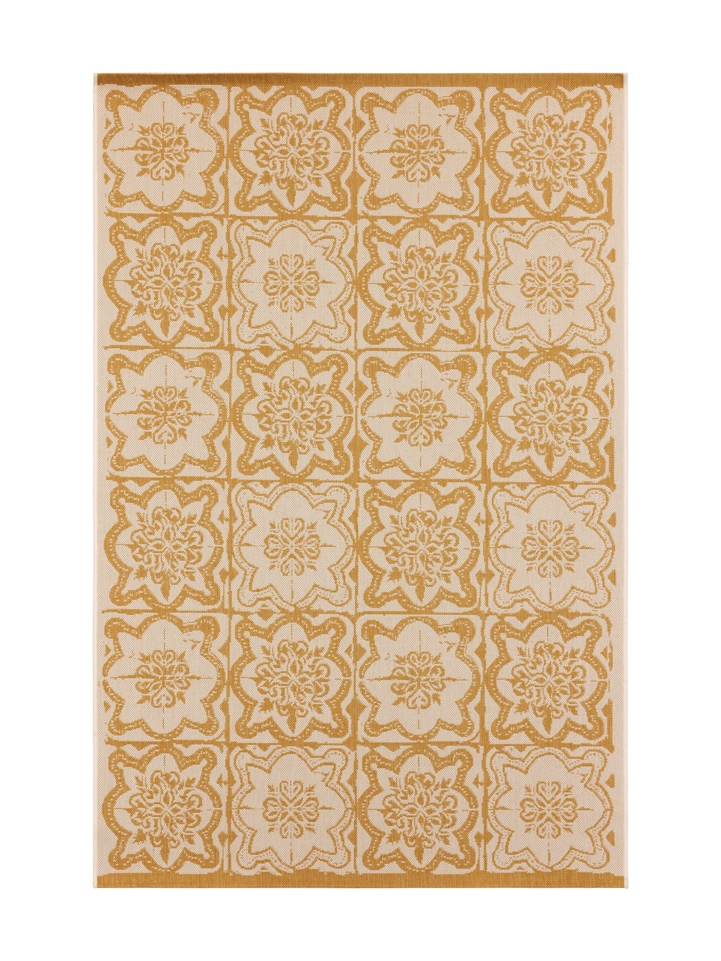 108598-2900; Vallila Kujakatti-matto Keltainen / 133x190 cm 