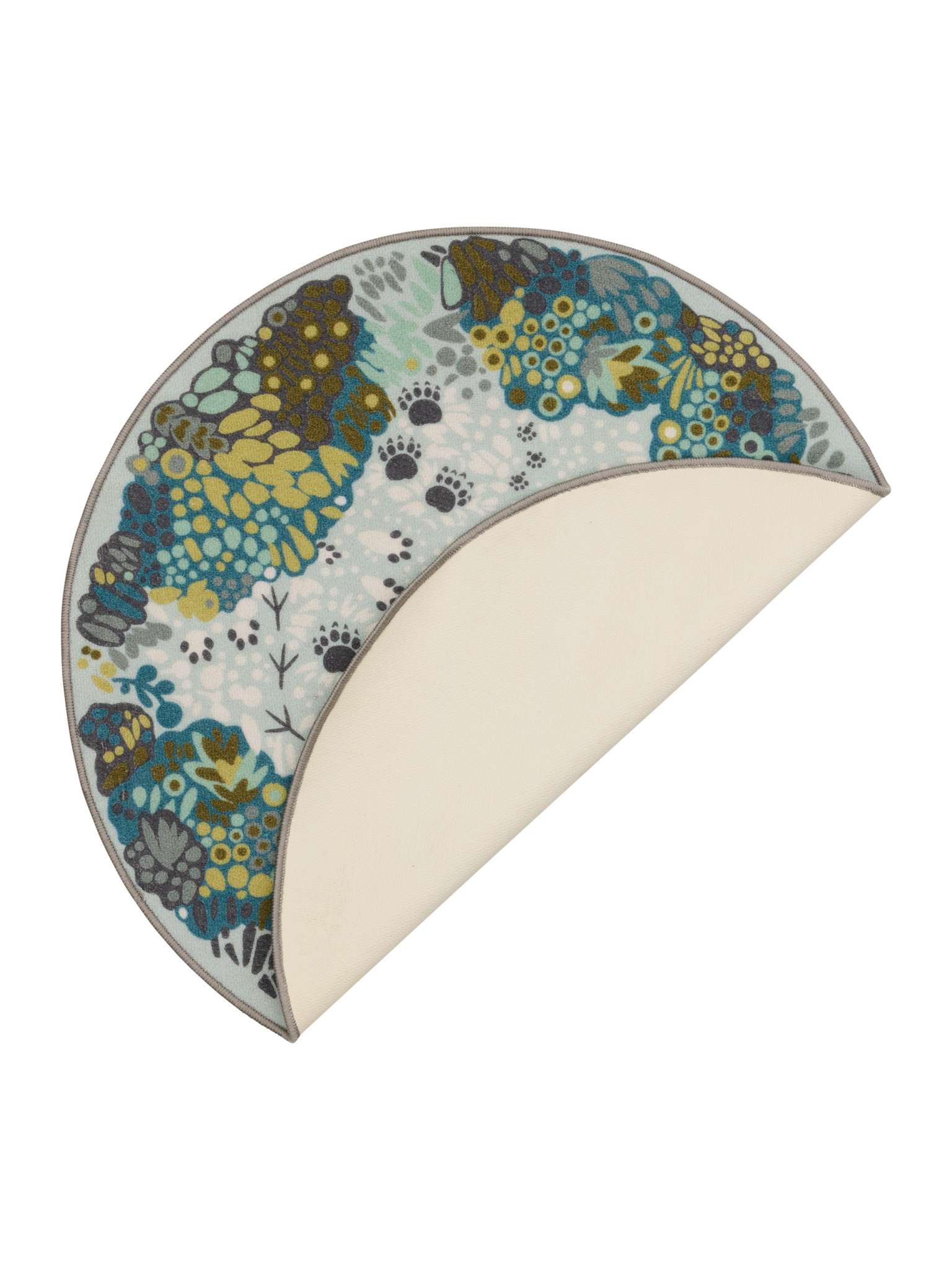 109100-7100_2; Vallila Tassuttelu-matto Mintunvihreä / Ø100 cm 