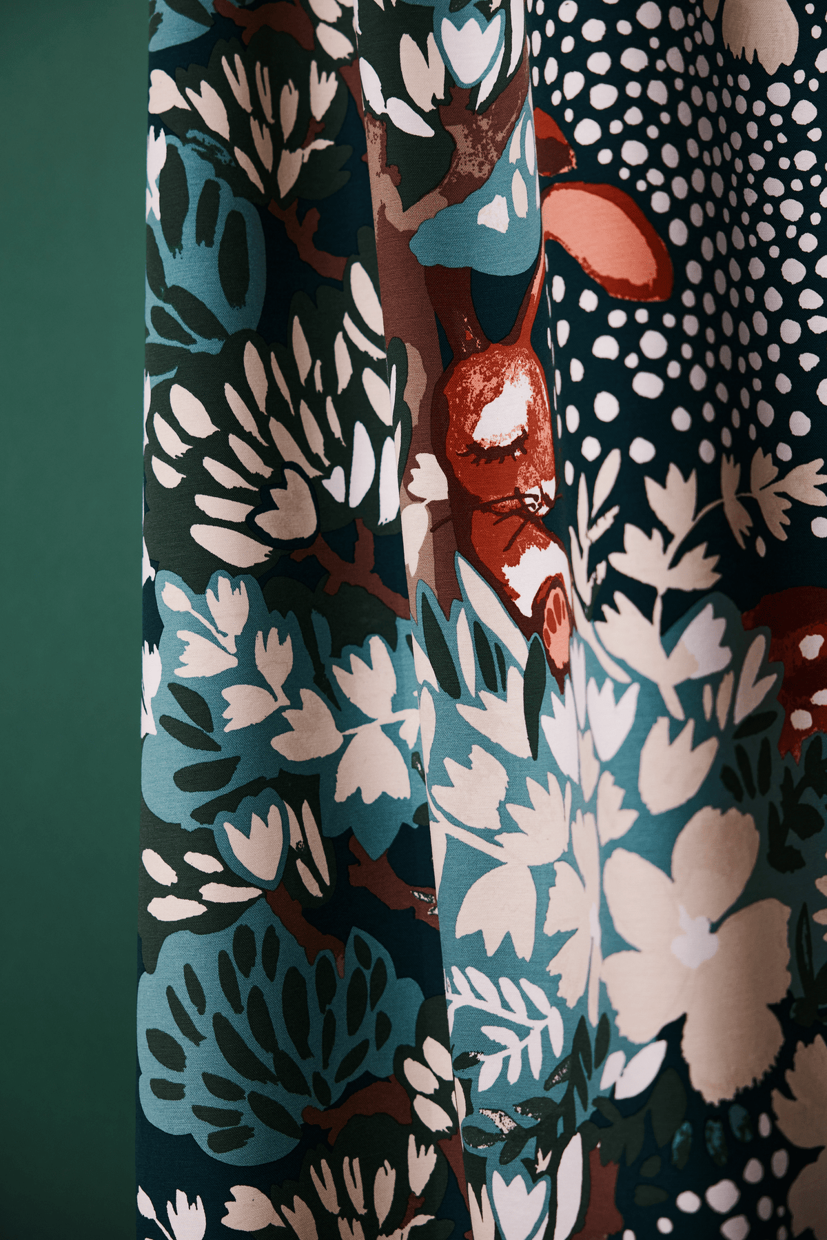 23310-121639-7900CU_1; Vallila Nokosilla-verho Teal / 140x240 cm 
