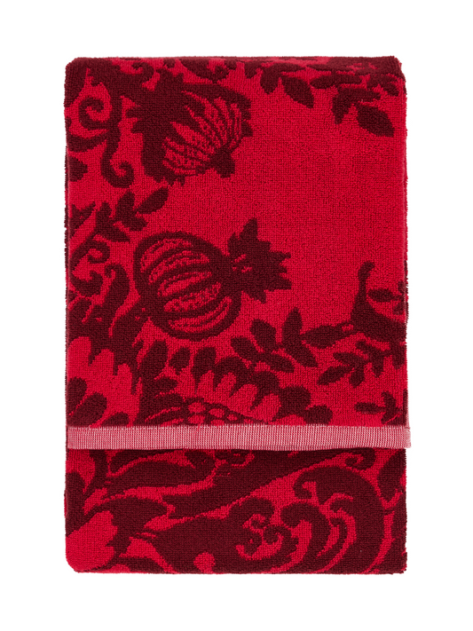 100801-4800; Vallila Laululintu-pyyhe Punainen / 70x140 cm 
