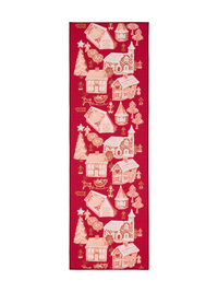 108962-4700; Vallila Piparikylä-käytävämatto Punainen / 80x150 cm 