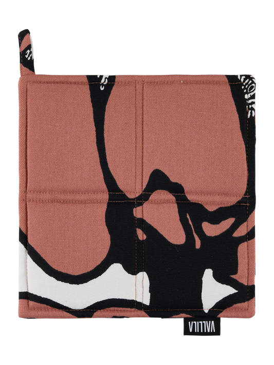 107966-4202; Vallila Makeba-patalappu 2 kpl Punainen-harmaa / 20x20 cm 