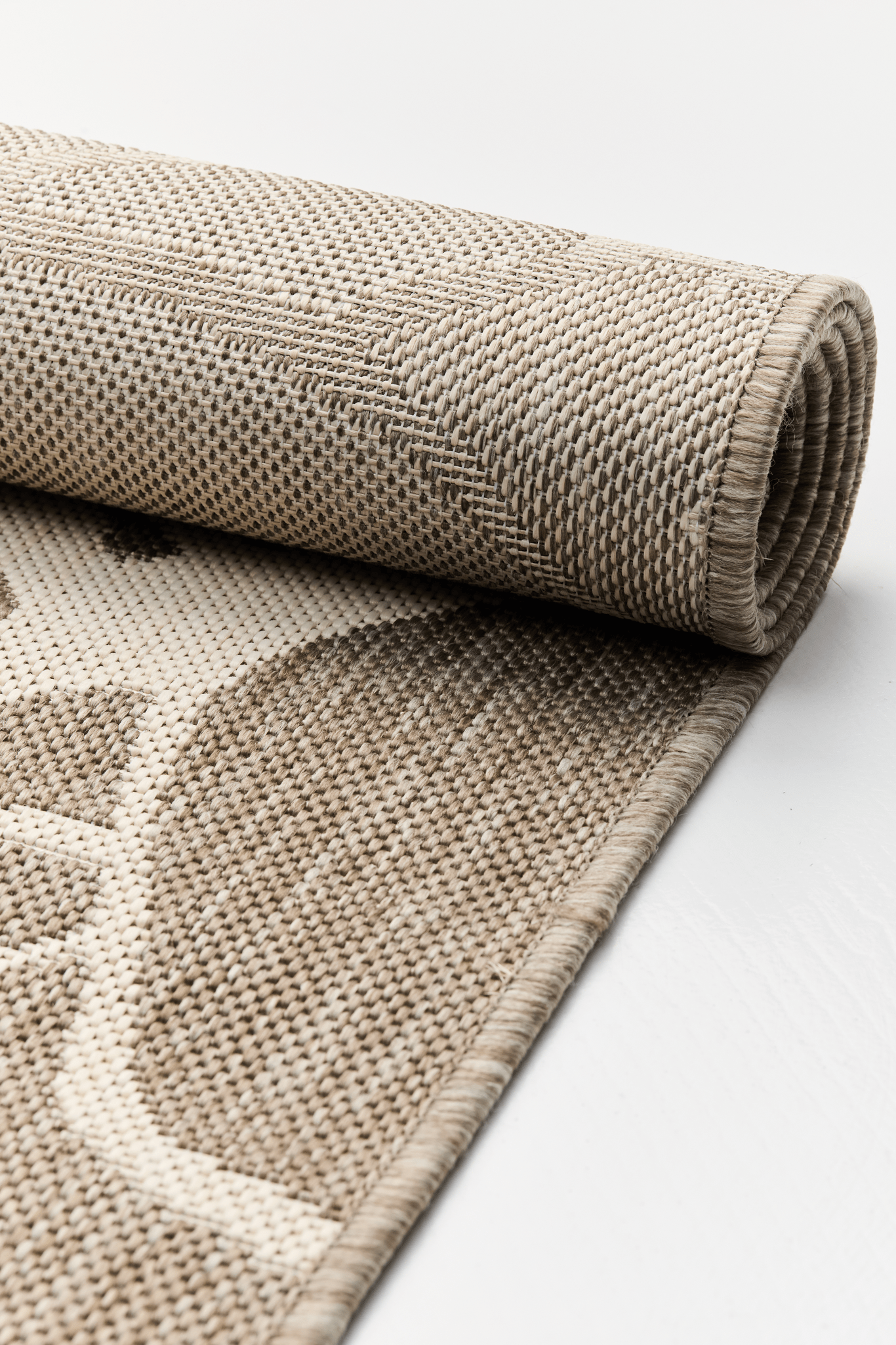 108296-1001_5; Vallila Makeba-käytävämatto Beige-valkoinen / 100x300 cm 