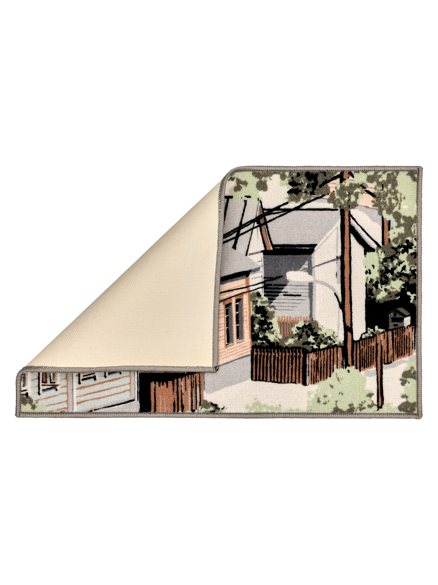 109077-7100_3; Vallila Naapurusto-kynnysmatto Mintunvihreä / 50x80 cm 