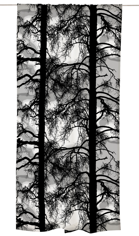 108107-115; Vallila Kelohonka-verho Savunharmaa / 140x250 cm 