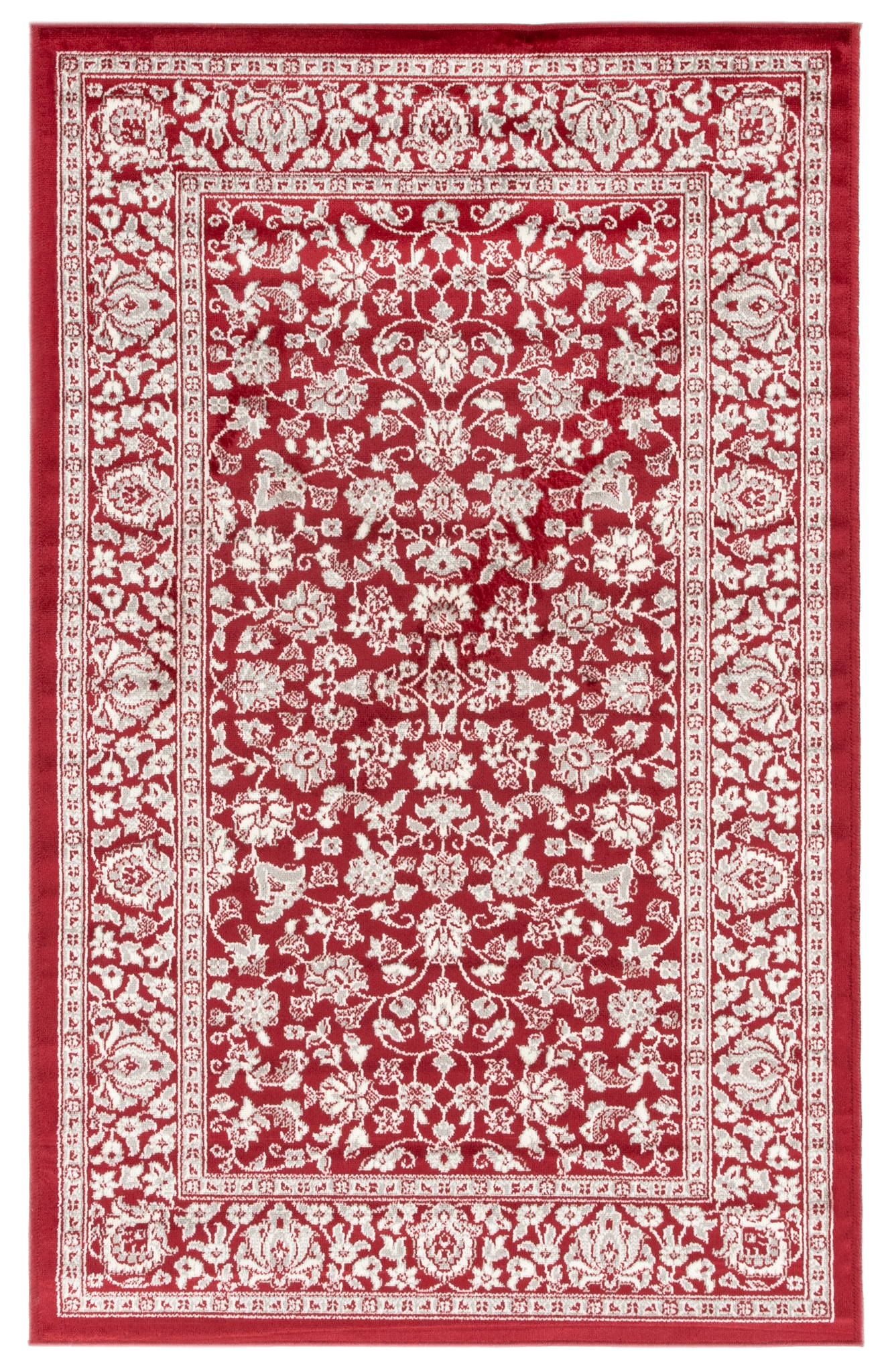 102197-36; Vallila Lydia-käytävämatto Punainen / 68x110 cm 