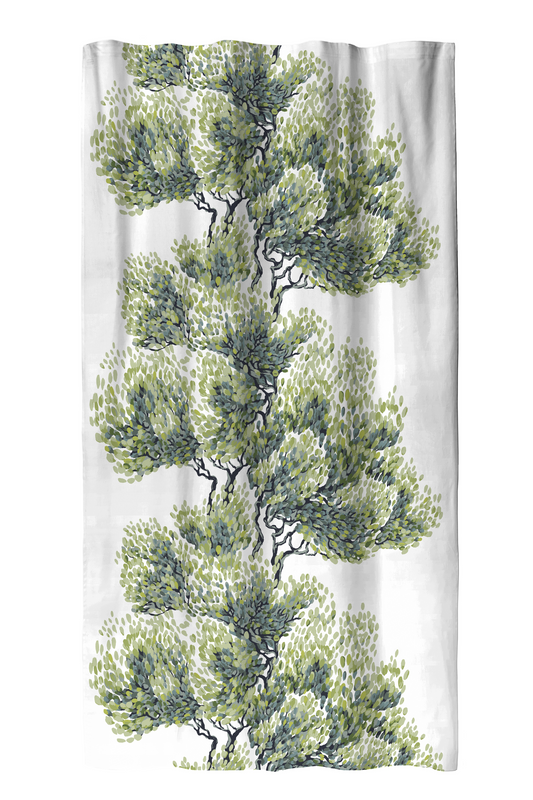 108580-7300; Vallila Väre-verho Vihreä / 140x250 cm 