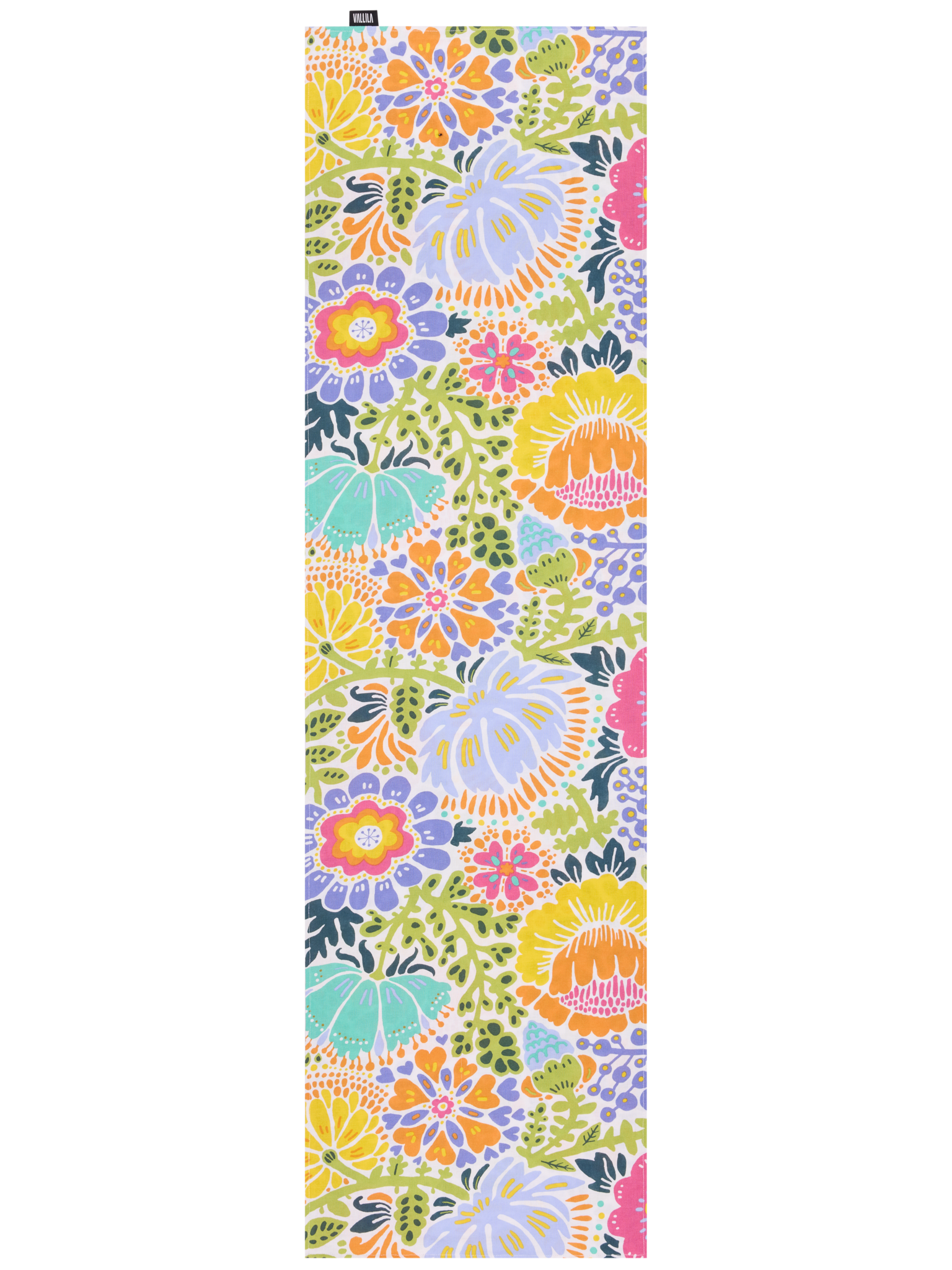 108870-8000; Vallila Helka-kaitaliina Monivärinen / 40x150 cm 