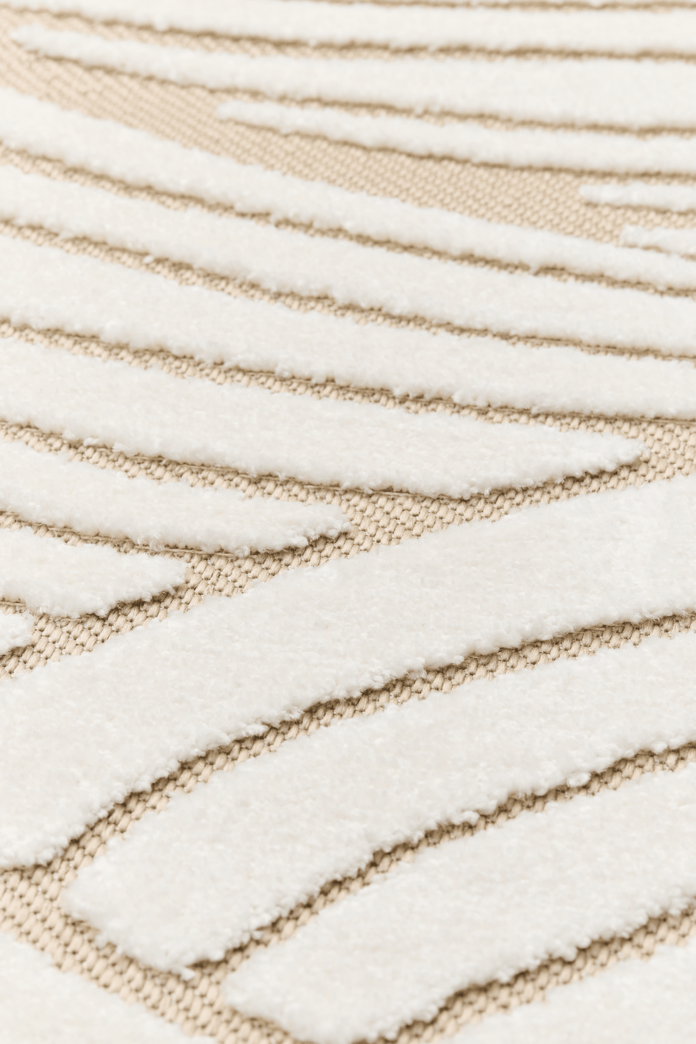 109261-1001_1; 109260-1001_1; Vallila Aallokko-käytävämatto Beige-valkoinen / 80x160 cm 