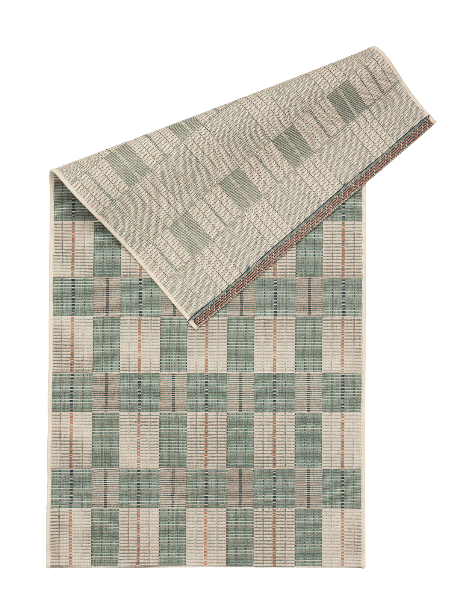 108625-6300_5; Vallila Tiili-käytävämatto Turkoosi / 100x200 cm 