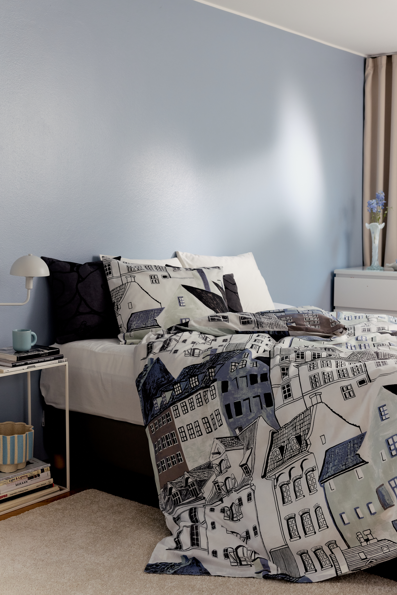 CT003282-6370_1; Vallila Kobenhavn-pussilakanasetti Mintunvihreä / 150x210 cm 