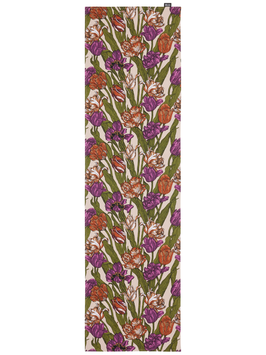 109319-3750; Vallila Kukoistus-kaitaliina Terra-violetti / 40x150 cm 